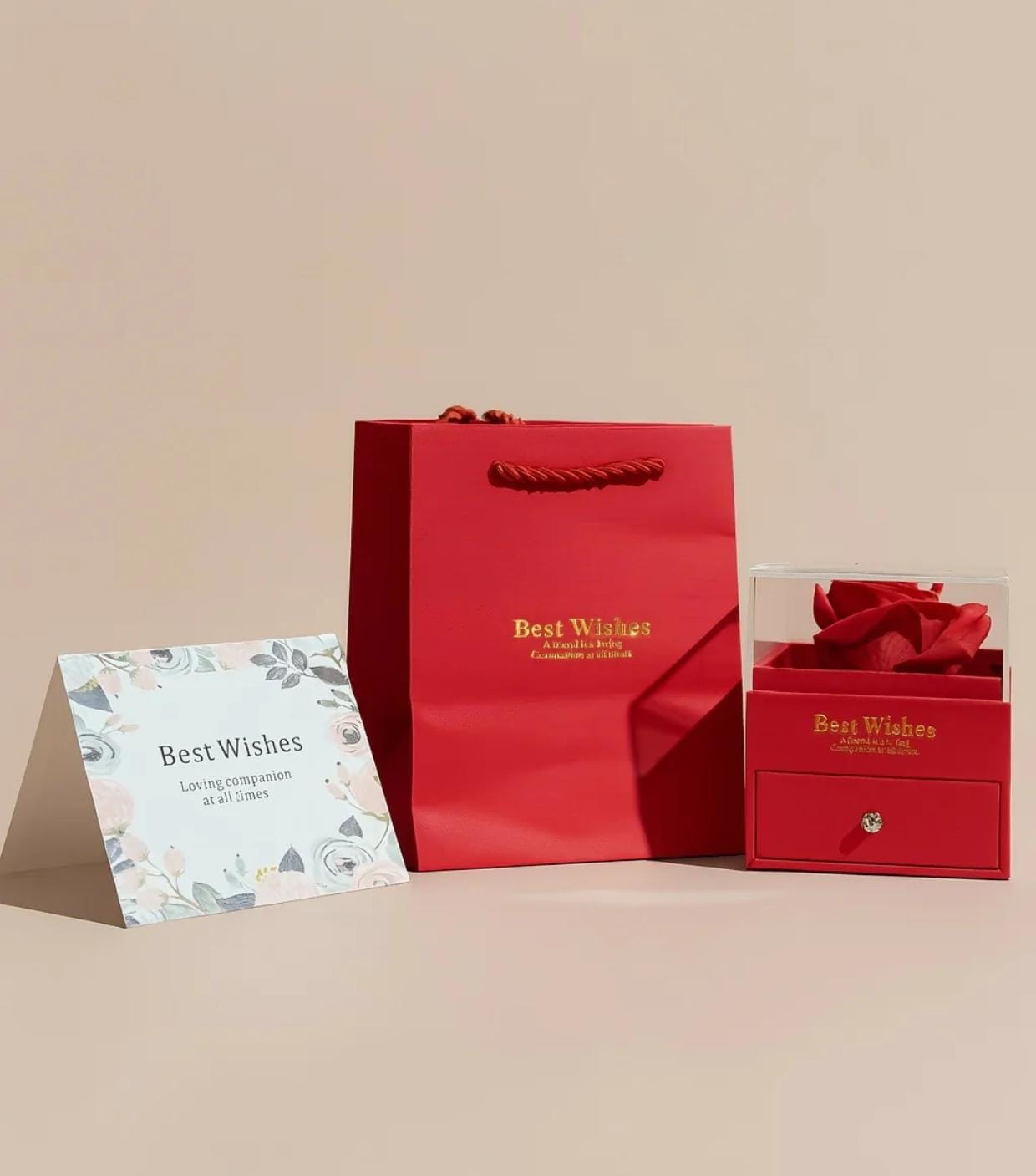 Eternal rose jewellery set