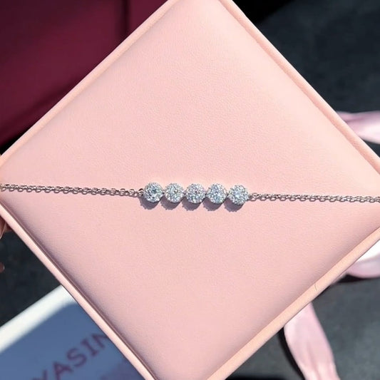 Floral moissanite Bracelet