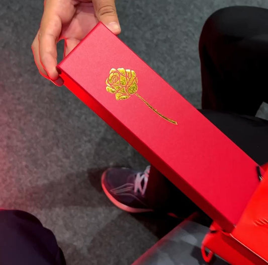 Metal rose Jewellery set