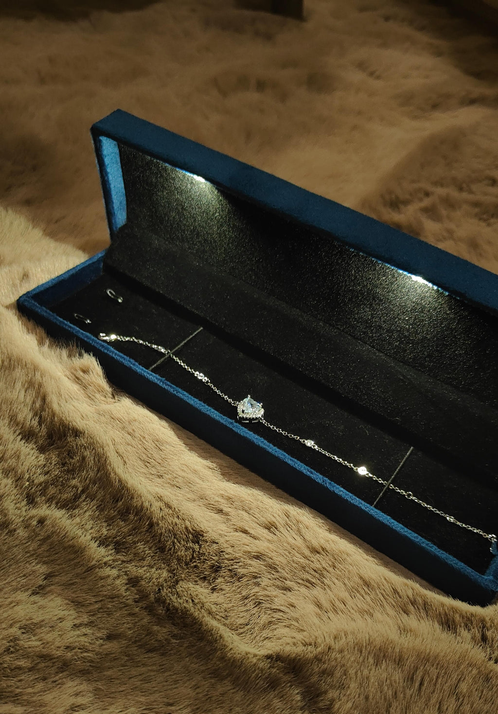 Rose Gold Enhanced Heart Bracelet